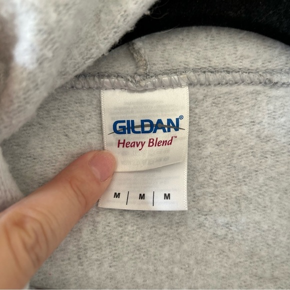 Gildan No Excuses Hoodie Women’s Medium Gray Zip Front Casual Gym Workout Street - Picture 5 of 8